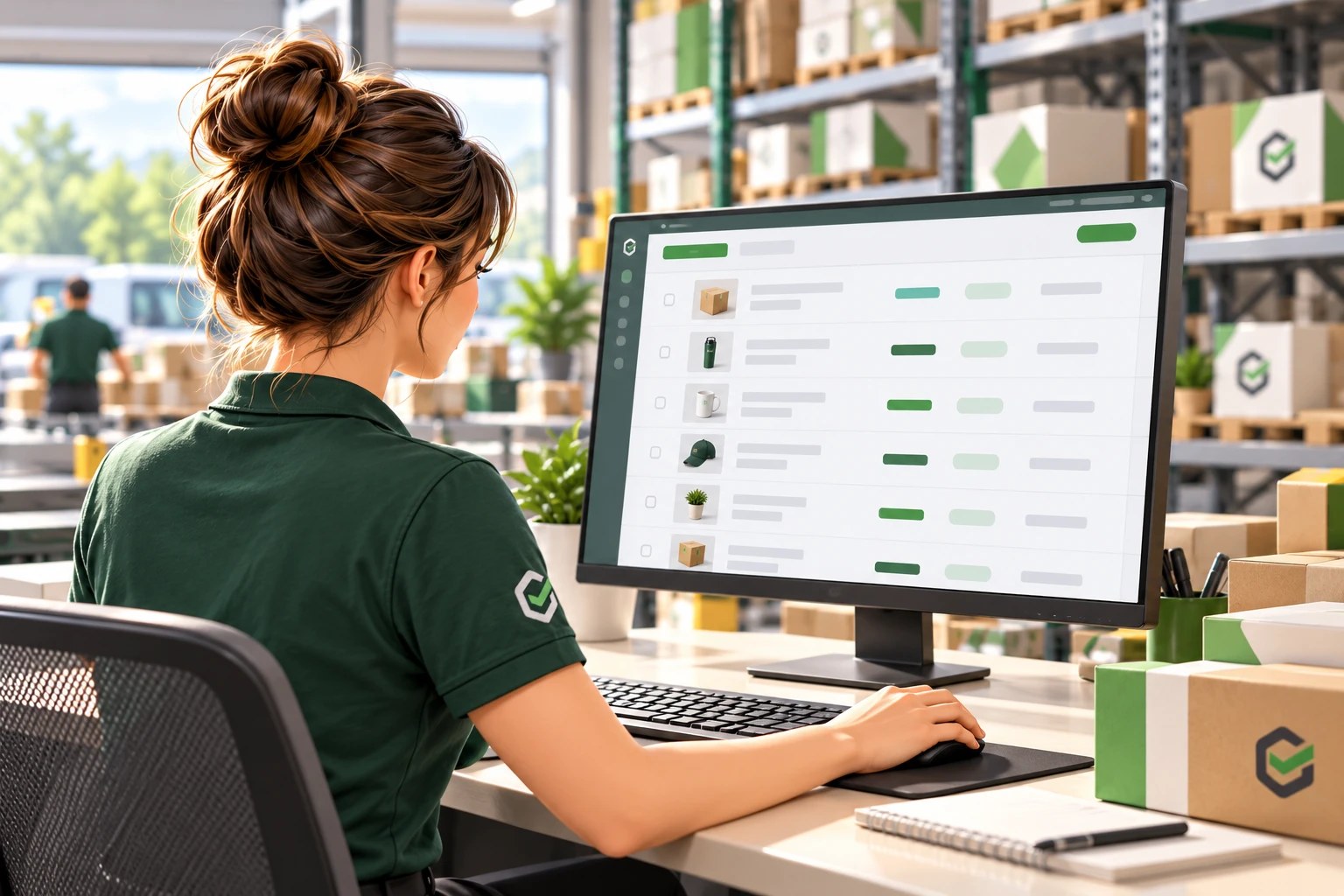 SmartShip team member reviewing incoming marketplace orders for fulfilment